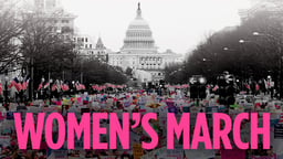 Still image from video Women's March: Women Protesting for Democracy and Human Rights