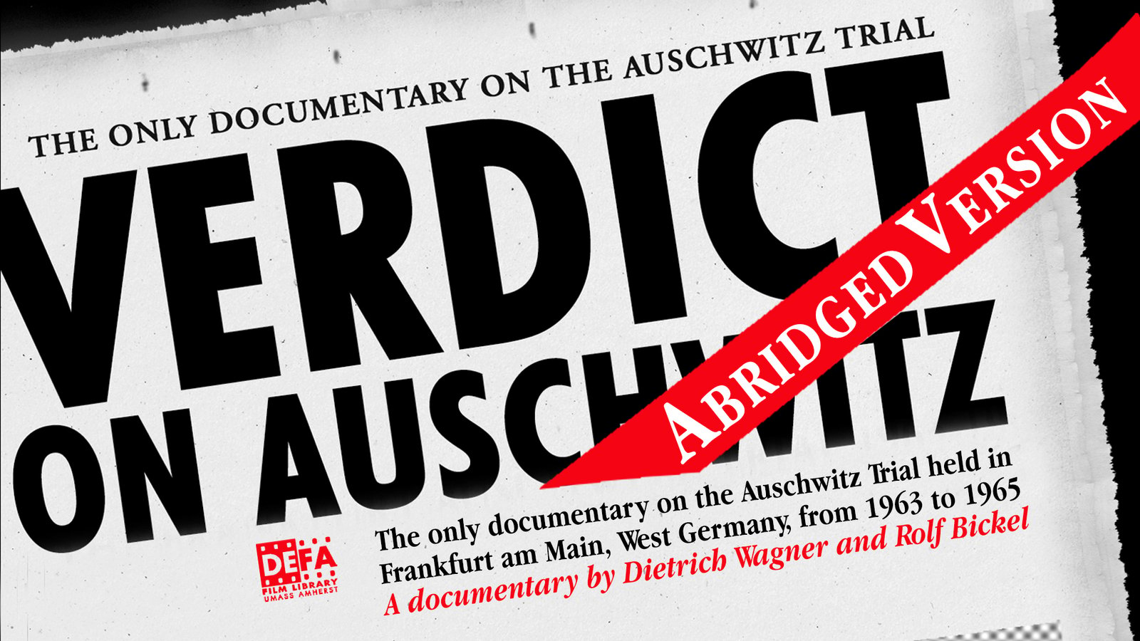 Verdict on Auschwitz - Abridged - The Frankfurt Auschwitz Trial